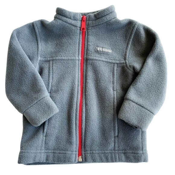 Columbia Pink Fleece Toddler Zip Up Coat Jacket - Size 12-18 Months - Picture 1 of 5